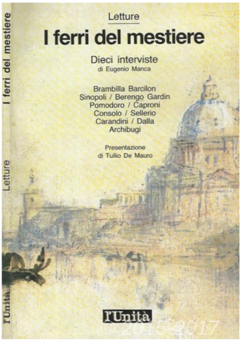 Copertina di I ferri del mestiere  